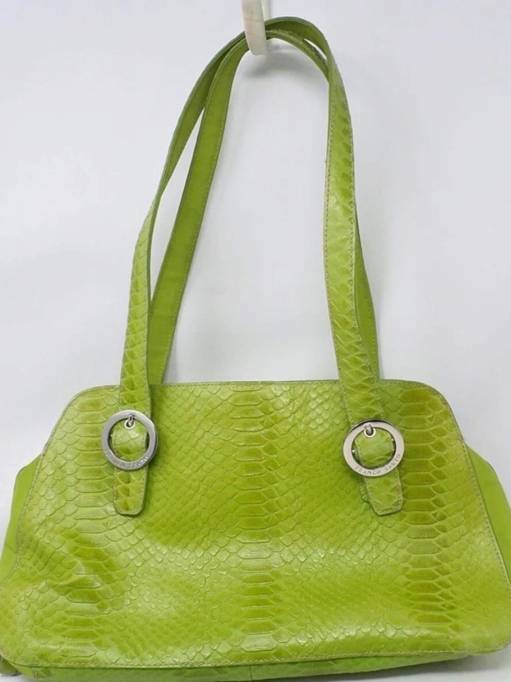 Franco Sarto Green Embossed Shoulder Bag